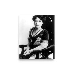 Alice Guy-Blaché poster on a plain backdrop in size 8"x10".