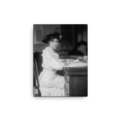 Alice Paul canvas print on a plain backdrop in size 12"x16".