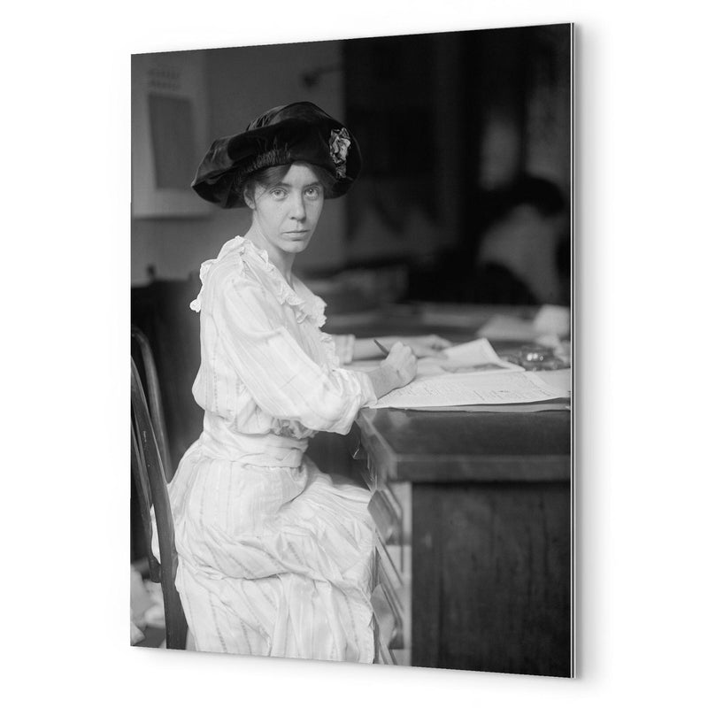 Alice Paul metal print mockup