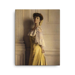 Alice Roosevelt canvas print on a plain backdrop in size 16"x20".