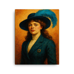 Alice Roosevelt canvas print on a plain backdrop in size 16"x20".