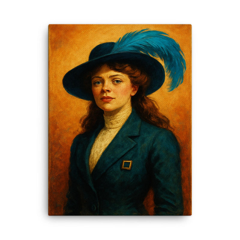 Alice Roosevelt canvas print on a plain backdrop in size 18