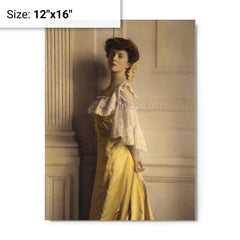 Alice Roosevelt metal print on a plain backdrop in size 12"x16".