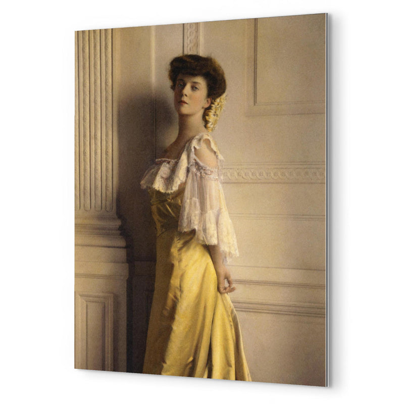 Alice Roosevelt metal print mockup