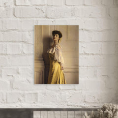 Alice Roosevelt metal print mockup