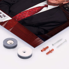 Alija Izetbegović metal print mockup