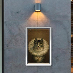 All Dressed Up and No Place to Go - funny dressed up cat painting poster 2