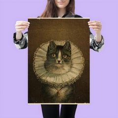 All Dressed Up and No Place to Go - funny dressed up cat painting poster 3