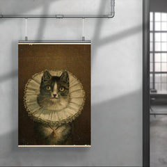 All Dressed Up and No Place to Go - funny dressed up cat painting poster 4