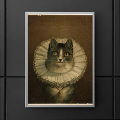 All Dressed Up and No Place to Go - funny dressed up cat painting poster 5