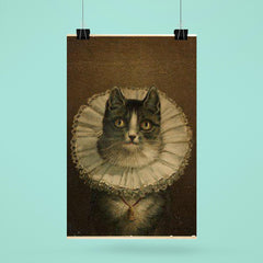 All Dressed Up and No Place to Go - funny dressed up cat painting poster 6