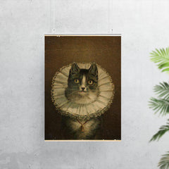 All Dressed Up and No Place to Go - funny dressed up cat painting poster 7