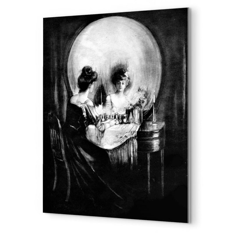 All Is Vanity by Charles Allan Gilbert metal print mockup