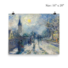 All Saints Church by Camille Pissarro, 1871 poster 2