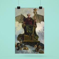 Allegory of Satan by Ludwik Stasiak, 1900 poster 6