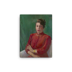 Alma Thomas canvas print on a plain backdrop in size 12"x16".