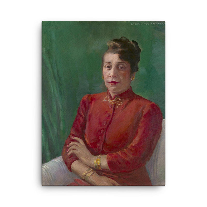Alma Thomas canvas print on a plain backdrop in size 18
