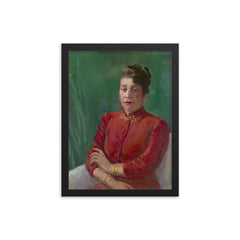 Alma Thomas framed print on a plain backdrop in size 12"x16".