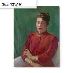 Alma Thomas metal print on a plain backdrop in size 12"x16".