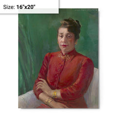 Alma Thomas metal print on a plain backdrop in size 16"x20".