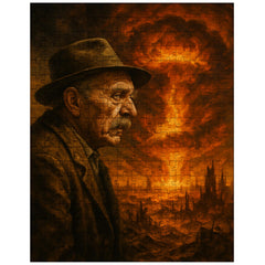 Alois Irlmaier staring into apocalyptic visions jigsaw puzzle