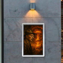 Alois Irlmaier staring into apocalyptic visions poster 2