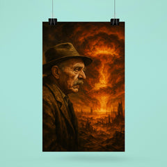 Alois Irlmaier staring into apocalyptic visions poster 6