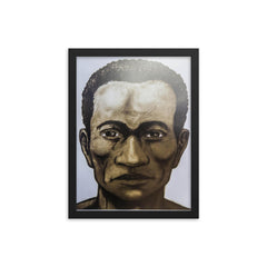Alonso de Illescas framed print on a plain backdrop in size 12"x16".