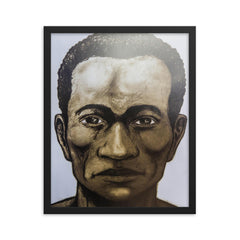 Alonso de Illescas framed print on a plain backdrop in size 16"x20".
