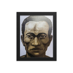 Alonso de Illescas framed print on a plain backdrop in size 8"x10".