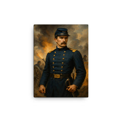 Alonzo Cushing canvas print on a plain backdrop in size 12"x16".
