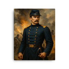 Alonzo Cushing canvas print on a plain backdrop in size 16"x20".