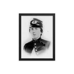 Alonzo Cushing framed print on a plain backdrop in size 12"x16".