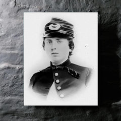 Alonzo Cushing metal print mockup