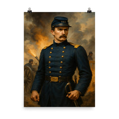 Alonzo Cushing poster on a plain backdrop in size 8"x10".