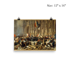 Alphonse de Lamartine Declaring the Second French Republic at Hôtel de Ville, Paris, c. 1848 poster 3