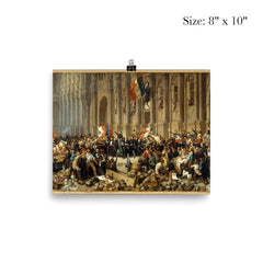 Alphonse de Lamartine Declaring the Second French Republic at Hôtel de Ville, Paris, c. 1848 poster 4