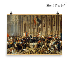Alphonse de Lamartine Declaring the Second French Republic at Hôtel de Ville, Paris, c. 1848 poster 5