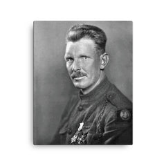 Alvin York canvas print on a plain backdrop in size 16"x20".