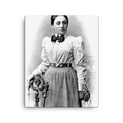 Amalie Emmy Noether canvas print on a plain backdrop in size 16"x20".