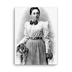 Amalie Emmy Noether canvas print on a plain backdrop in size 18"x24".