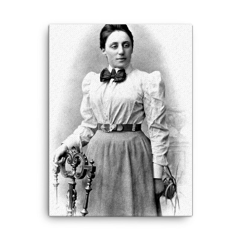 Amalie Emmy Noether canvas print on a plain backdrop in size 18