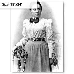 Amalie Emmy Noether metal print on a plain backdrop in size 18"x24".