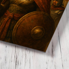 Amanirenas confronting Rome with one eye metal print mockup
