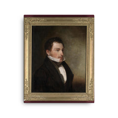 Amasa Hewins canvas print on a plain backdrop in size 16"x20".