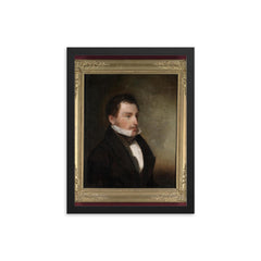 Amasa Hewins framed print on a plain backdrop in size 12"x16".