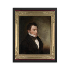 Amasa Hewins framed print on a plain backdrop in size 16"x20".