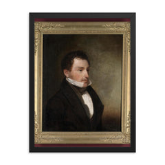 Amasa Hewins framed print on a plain backdrop in size 18"x24".