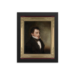 Amasa Hewins framed print on a plain backdrop in size 8"x10".