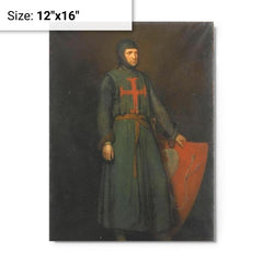 Amaury de Montfort metal print on a plain backdrop in size 12"x16".